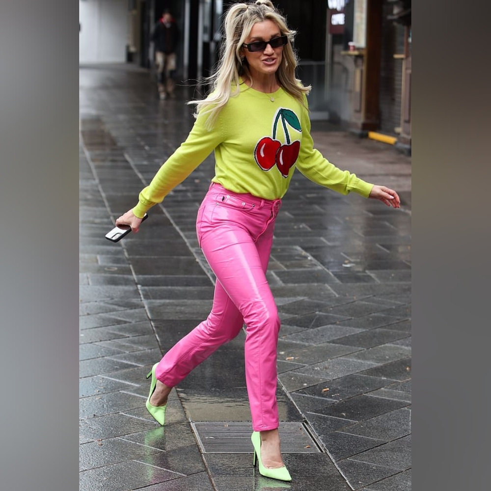 Hot Pink Barbie Girl Patent Leather Pants